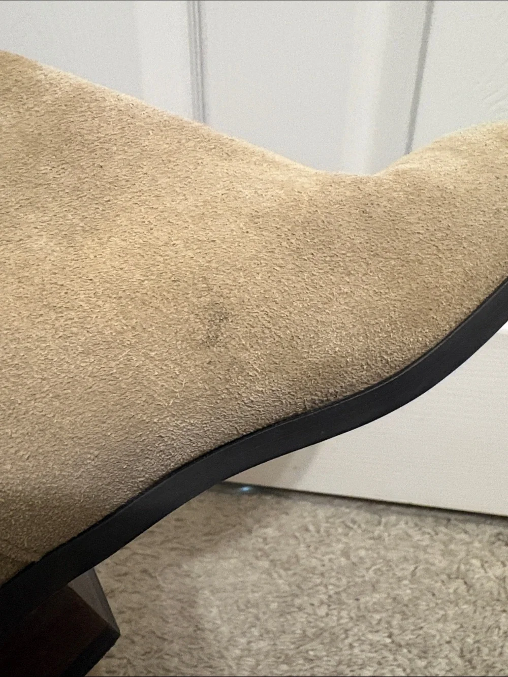 Lucky Brand Over-the-Knee Suede Boots in Dune